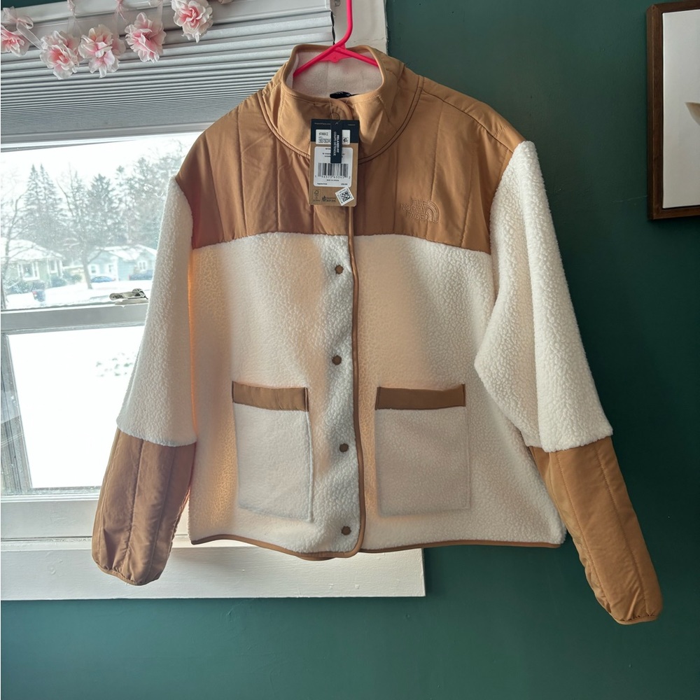 NWT North Face Women’s Cragmont Fleece Jacket XXL gardenia white & almond butter